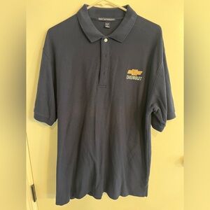 Men’s size large navy blue port authority Chevrolet polo shirt